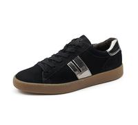 Paul Green Damen Pauls, Frauen Low-Top Sneaker,Turnschuhe,Laufschuhe,schnürschuhe,schnürer,Halbschuhe,straßenschuhe,Schwarz (Black/Titan),40 EU / 6.5 UK