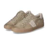 Sneaker PAUL GREEN "Paul Green Sneaker Veloursleder", Damen, Gr. 42, grün (grün, gold), Veloursleder, Schuhe Sneaker (99555438-42) grün, gold