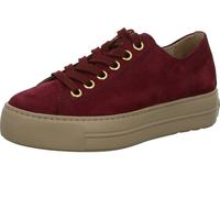 Sneaker PAUL GREEN "Paul Green Sneaker Nubukleder", Damen, Gr. 40, rot (wine), Nubukleder, casual, Schuhe (50413738-40) wine