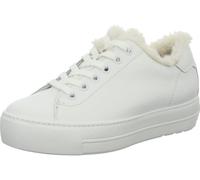 Paul Green Damen Pauls mit Warmfutter, Frauen Low-Top Sneaker,Warm gefüttert,schnürschuhe,Plateausohle,Halbschuhe,Weiß (White),38.5 EU / 5.5 UK