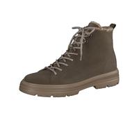 Paul Green Damen Schnürstiefelette mit Warmfutter, Frauen Schnürstiefeletten,Warm gefüttert,Bootee,Booties,halbstiefel,Oliv (Military),37 EU / 4 UK