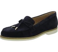 Slipper PAUL GREEN "Paul Green Slipper Veloursleder", Damen, Gr. 38, blau, Veloursleder, Schuhe (77875822-38) blau