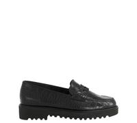 Paul Green Damen - Slipper & Mokassin 2694-131 in schwarz Reptillederoptik