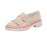 Paul Green Damen Slipper Schuhe Slipper Nubukleder Freizeit Elegant Slip-Ons Uni Slipper Nubuk Leder beige
