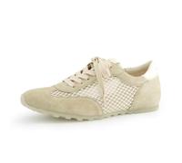Schnürschuh PAUL GREEN "Paul Green Sneaker Veloursleder/Textil", Damen, Gr. 38, beige, Textil, Veloursleder, Schuhe Schnürschuh (59870948-38) beige