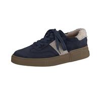 Paul Green Damen Sneaker mit Wechselfußbett, Frauen Low-Top Sneaker,schnürschuhe,schnürer,Plateausohle,Halbschuhe,Blau (Space/Biscuit),36.5 EU / 4 UK