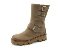 Paul Green Damen Stiefel, Frauen Klassische Stiefel,lederstiefel,reißverschluss,winterstiefel,winterschuhe,uebergangsschuhe,Beige (PEANUT),38 EU / 5 UK