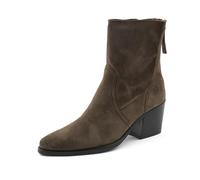 Stiefelette PAUL GREEN "Paul Green Stiefelette Veloursleder", Damen, Gr. 40,5, erde, Veloursleder, Schuhe Stiefelette (25590755-40,5) erde