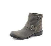 Paul Green Damen Stiefelette, Frauen Biker Boots,uebergangsschuhe,uebergangsstiefel,flach,stiefel,bootee,booties,halbstiefel,Grau (TITAN),37.5 EU / 4.5 UK