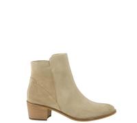 Stiefelette PAUL GREEN "Paul Green Stiefelette Veloursleder", Damen, Gr. 38,5, beige, Veloursleder, Schuhe (58721130-38,5) beige