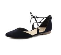 Paul Green Damen SUPER Soft Ballerina, Frauen Riemchenballerinas,Slip-ons,Riemchen,knöchelriemchen,Ballerinen,Pumps,Slipper,(BLAU),37.5 EU / 4.5 UK