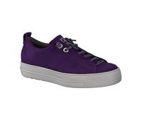 Paul Green Damen SUPER Soft Pauls, Frauen Low-Top Sneaker,schnürschuhe,schnürer,Plateausohle,Halbschuhe,straßenschuhe,Violett (BlackBerry),37 EU / 4 UK