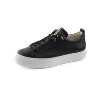 Paul Green Damen SUPER Soft Pauls, Frauen Low-Top Sneaker,Strassenschuhe,Sportschuhe,Freizeitschuhe,Turnschuhe,Laufschuhe,Schwarz (Black/Gold),43 EU / 9 UK