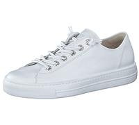 Paul Green Damen SUPER Soft Pauls mit Relax-Weite | Frauen Low-Top Sneaker | Wechselfußbett | Freizeitschuhe | Turnschuhe | Weiß (White/Silver) | 40.5 EU / 7 UK