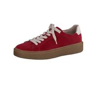 Paul Green Sneaker Veloursleder Rot/Weiß