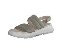 Paul Green Damen SUPER Soft Plateau-Sandale, Frauen Riemchensandalen,Strandschuhe,Sandaletten,Sommersandalen,bequem,Grün (HERB),40 EU / 6.5 UK