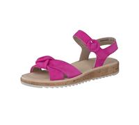 Paul Green Sandale Riemen pink Samt Velour 6105 - Größe 37.5