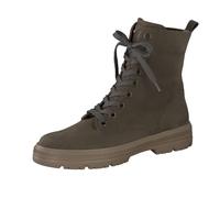 Paul Green Damen SUPER Soft Schnürboots | Frauen Combat Boots | Kurzstiefel | uebergangsschuhe | uebergangsstiefel | schnürstiefel | Grün (Military) | 37 EU / 4 UK