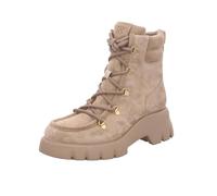 Paul Green Schnürstiefelette 8237-008 Veloursleder Warmfutter Damen Beige Größe 41