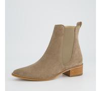 Paul Green 8271-01 Schlupfstiefel Rauleder Damen in beige - Gr. 38