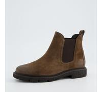 Paul Green Chelsea-Stiefelette – flach, Schlupfstiefel, Braun (Suede/Earth) 40 EU