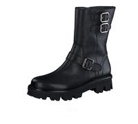 Paul Green Bikerboots Stiefelette Glattleder Damen Schwarz Größe 38