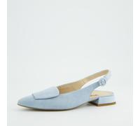 Ballerina PAUL GREEN "Paul Green Ballerinas Leder", Damen, Gr. 38,5, hellblau, Leder, Schuhe Ballerina (67240530-38,5) hellblau