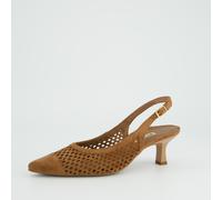 Slingpumps PAUL GREEN "Paul Green Pumps Leder", Damen, Gr. 40, nut, Leder, Schuhe Slingpumps (42981510-40) nut