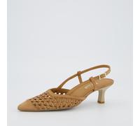 Paul Green Peeptoes & Slingpumps 6144-017, gelocht/geflochten, Braun, Damen EU 4,5/37,5