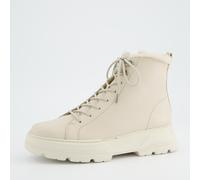 Schnürstiefelette PAUL GREEN "Paul Green Stiefelette Glattleder", Damen, Gr. 38, beige, Glattleder, Schuhe Schnürstiefelette (23231224-38) beige