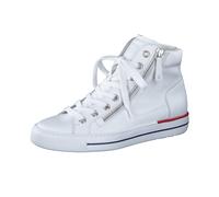 Paul Green Damen, Frauen High-Top Sneaker,Laufschuhe,schnürschuhe,high top Sneaker,Sneaker-Stiefel,mid Cut,Halbschuhe,Weiß (JA),37 EU / 4 UK