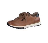 Paul Green Damen Sneaker mit Wechselfußbett, Frauen Low-Top Sneaker,Freizeitschuhe,Turnschuhe,Laufschuhe,schnürer,Mittelbraun (Cuoio/Black),39 EU / 6 UK