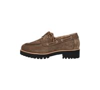 Mokassin PAUL GREEN "Paul Green Halbschuhe Veloursleder", Damen, Gr. 38, erde, Veloursleder, casual, Schuhe (28555436-38) erde
