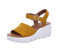 Paul Green Keil Sandalette für Damen, gelb, Größe 40 ½ EU / 7 UK