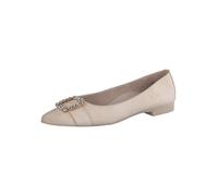 Paul Green Leder-Ballerinas in Beige - Größe 38 | Damen Ballerinas