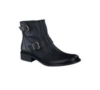 Paul Green Damen-Stiefelette Biker-Boots flach Kurzstiefel Schwarz Gr. 37 EU / 4 UK