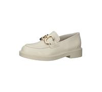 Paul Green Leder-Mokassins in Creme - Größe 40,5 | Damen Schuhe Halbschuhe