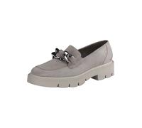 Paul Green Leder-Mokassins in Grau - Größe 40,5 | Damen Schuhe Halbschuhe