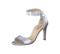 Paul Green Leder-Sandaletten in Silber - Größe 40,5 | Damen Sandalen