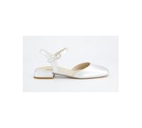 Paul Green Leder-Slingballerinas in Silber - Größe 40,5 | Damen Ballerinas