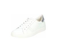 Sneaker PAUL GREEN "Paul Green Sneaker Leder/Textil", Damen, Gr. 38, weiß (weiß, gold), Leder, Textil, casual, Schuhe (25352428-38) weiß, gold