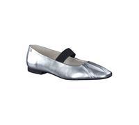 Paul Green Leder-Spangenballerinas in Silber - Größe 39 | Damen Ballerinas