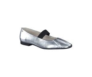 Paul Green Leder-Spangenballerinas in Silber - Größe 40 | Damen Ballerinas