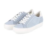 Paul Green Low Sneaker Blau - Gr. 40,5 - Leder und Textil