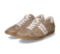Paul Green Low Sneaker - Gr. 38,5 - Braun - Leder & Textil