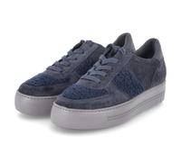 Paul Green Low Sneaker - Gr. 39 - Blau - Leder & Textil