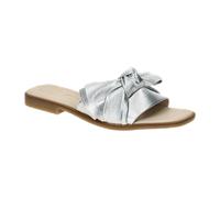 Pantolette PAUL GREEN "Paul Green Pantoletten Lederimitat", Damen, Gr. 38,5, silber (metallic silber), Lederimitat, Schuhe Pantolette (49455747-38,5) metallic silber
