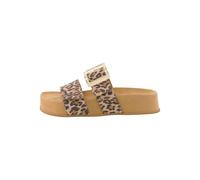 Paul Green Pantoletten 6157 Leopard-Muster bis 30 mm Damen Beige