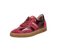 Sneaker PAUL GREEN "Paul Green Sneaker Veloursleder", Damen, Gr. 38, rot (wine lack), Veloursleder, Schuhe Sneaker (10548246-38) wine lack