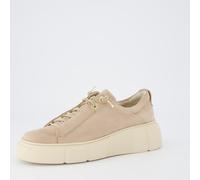 Paul Green Sneaker Pauls Damen Low-Top mit Plateausohle und Strass Beige Größe 39 EU / 6 UK